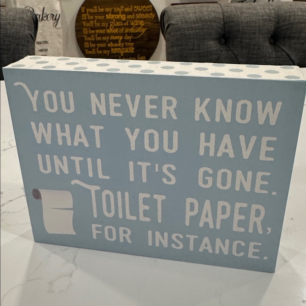 EUC Barnyard Designs Bathroom Box Wall Plaque/Shelf Sitter